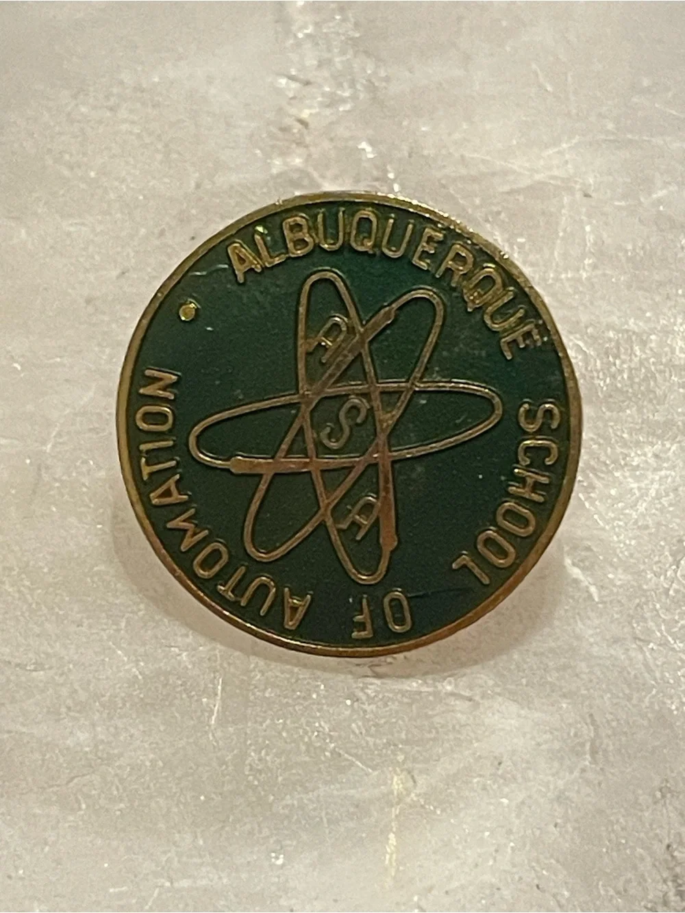 Albuquerque School of Automation Green Emamel Pin #8607